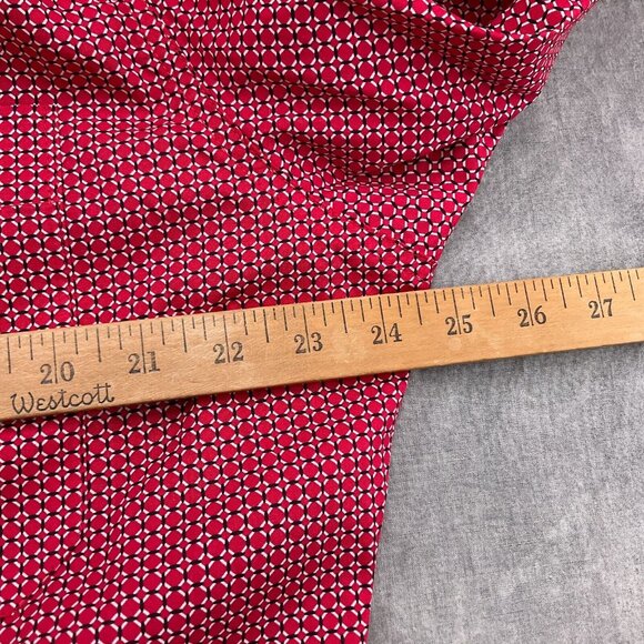 Cinch Shirt Men 2XLarge Red White Diamond Geometric Modern Fit‎ Cotton Western - Picture 4 of 10